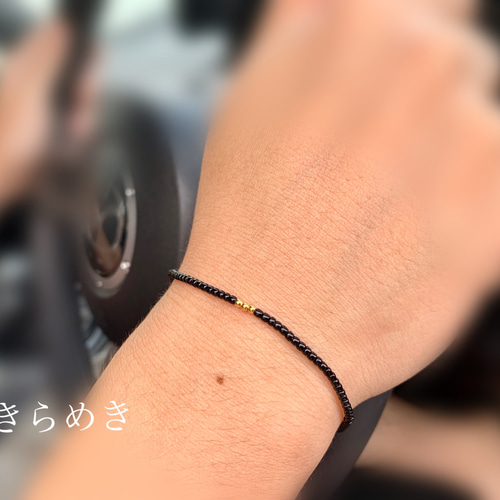 14kgf】シンプル グリーン ゴム ブレスレット / ビーズ ブレスレット