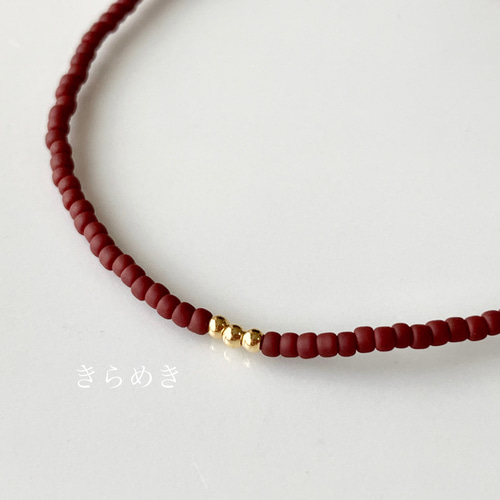 14kgf】シンプル ブラウン ゴム ブレスレット / ビーズ ブレスレット