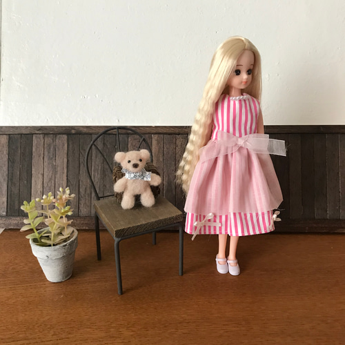 リボン 襟袖 生地確認ページ リカちゃん ブライス リカちゃん服