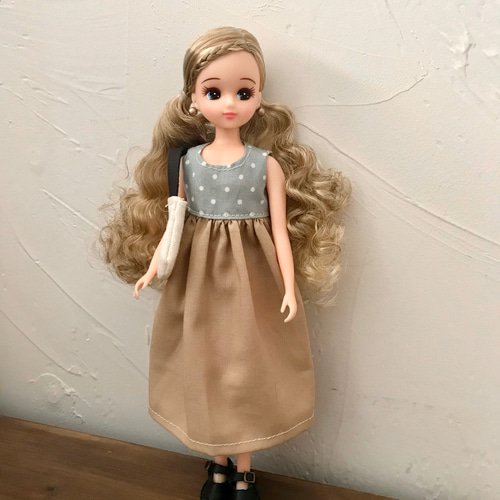 リカちゃん服 ドットワンピースのコーデ おもちゃ・人形 maple 通販 