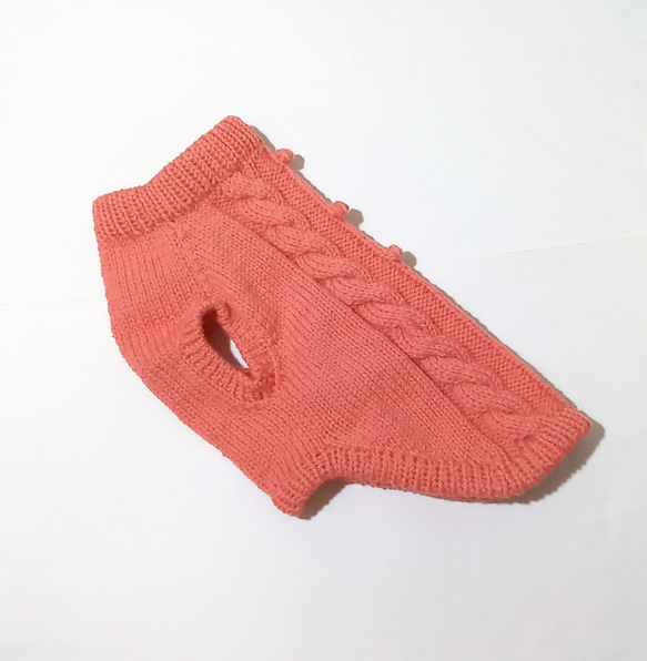 M サイズ　手編みのセーター 3枚目の画像