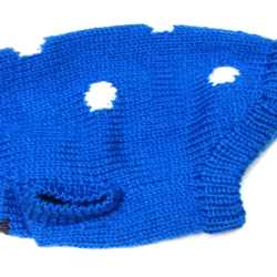 ｢在庫処分｣　Sサイズ手編みのセーター(首=24 胴=35 着丈=26) 2枚目の画像