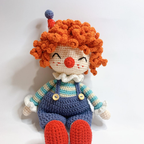着せ替え出来るピエロの編みぐるみ ひな人形・雛飾り Tanpopo Crochet