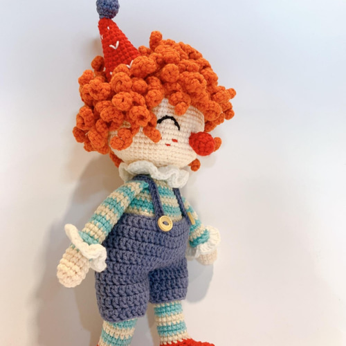 着せ替え出来るピエロの編みぐるみ ひな人形・雛飾り Tanpopo Crochet