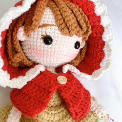 赤頭巾ちゃんの編みぐるみ 3枚目の画像