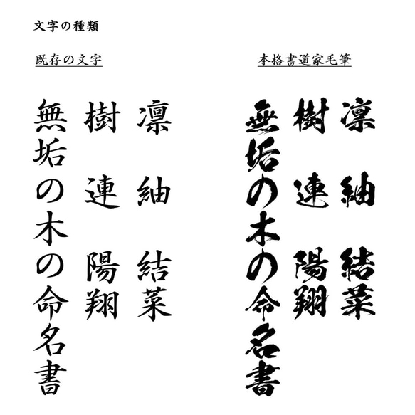 【命名書】無垢の木の命名書 家紋 名前札 名前旗 節句 B6 11枚目の画像