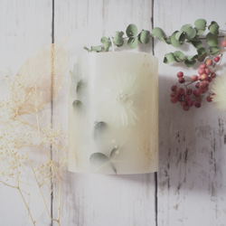 BOTANICAL CANDLE - WHITE - ボタニカルキャンドル ホワイト