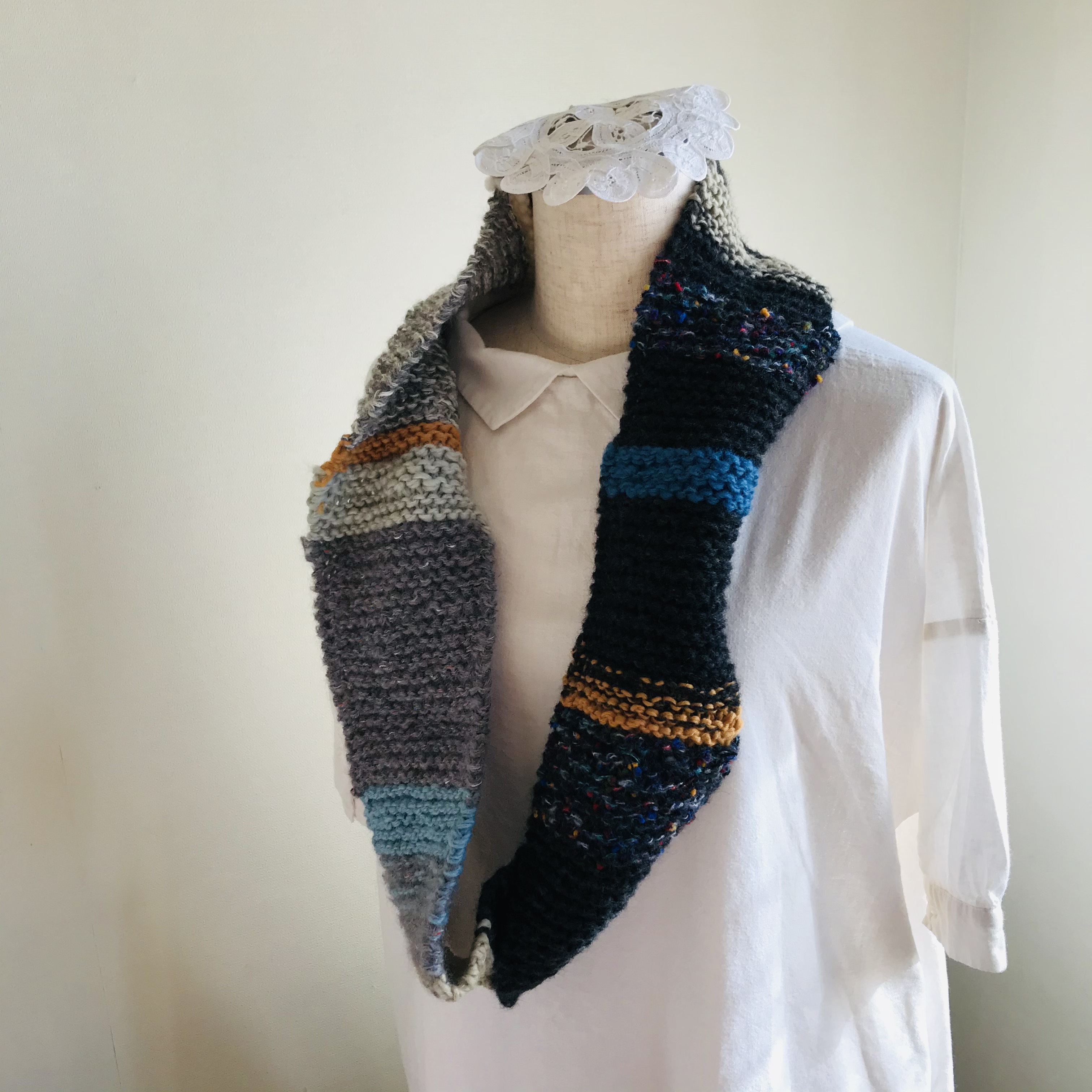 【一点もの】手編み　somewaysスヌードb