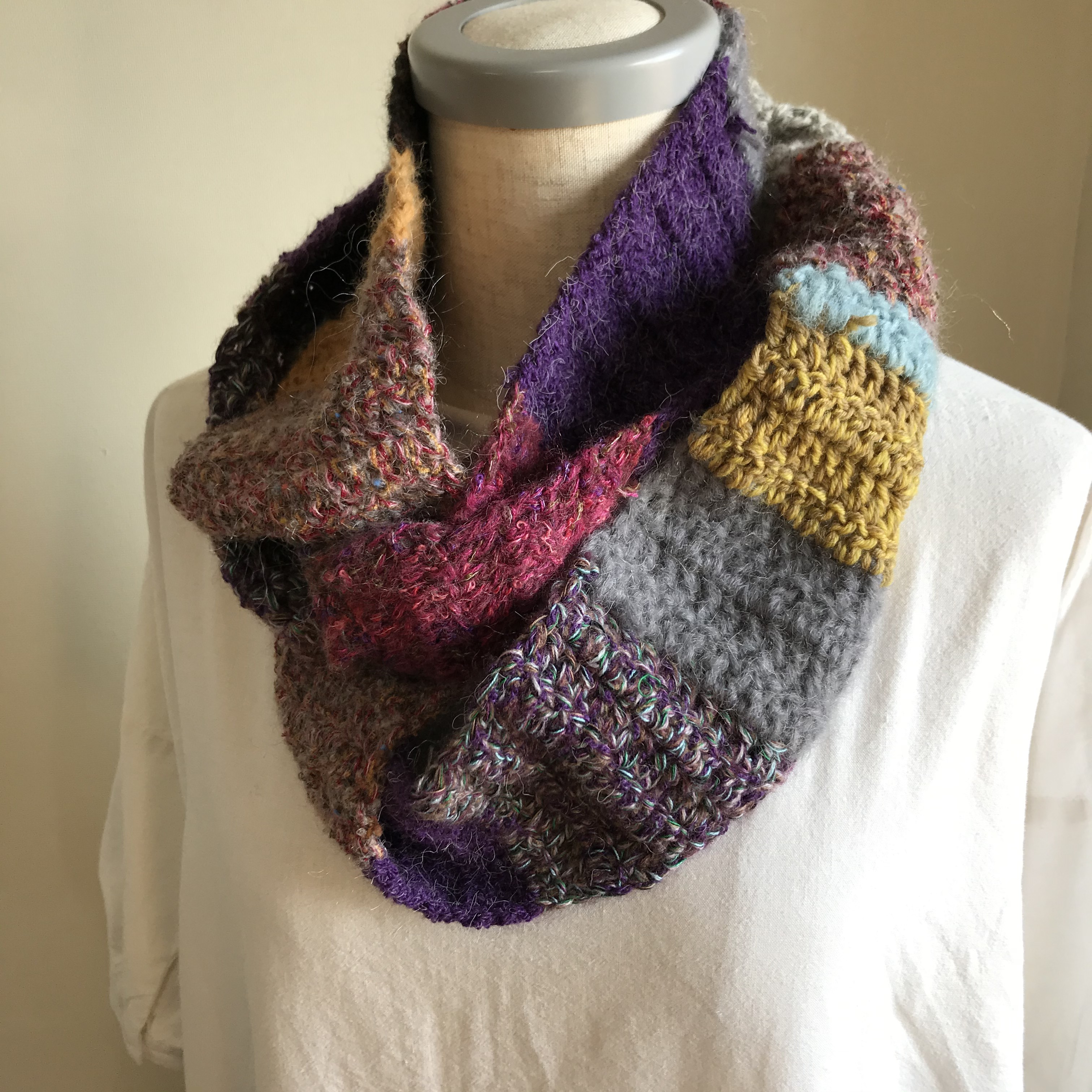 【一点もの】鍵編み　somewaysスヌードe