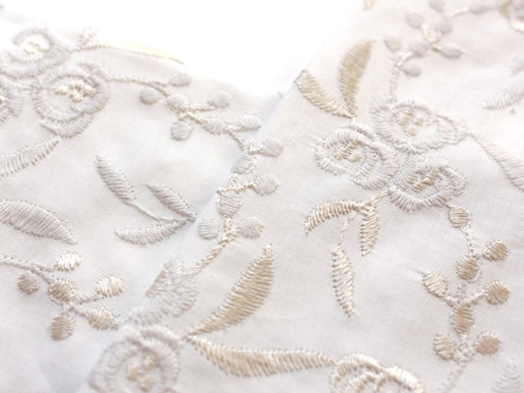 ◇レース半襟【rose】 1枚目の画像