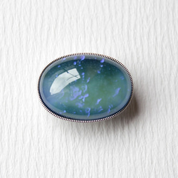 ●帯留 Czech Glass●blue 1枚目の画像