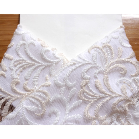 ◇レース半襟【arabesque Ivory】 1枚目の画像