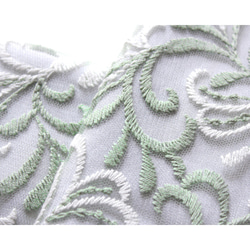 ◇レース半襟【arabesque mint green】 2枚目の画像