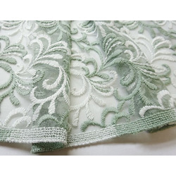 ◇レース半襟【arabesque mint green】 3枚目の画像