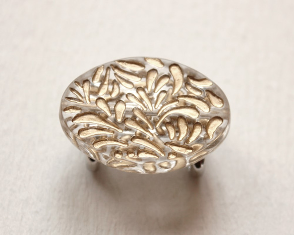 ●帯留 ellipse gold● 1枚目の画像