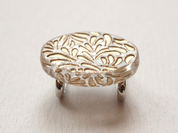 ●帯留 ellipse gold● 2枚目の画像