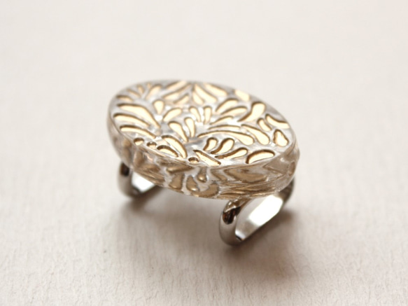 ●帯留 ellipse gold● 3枚目の画像