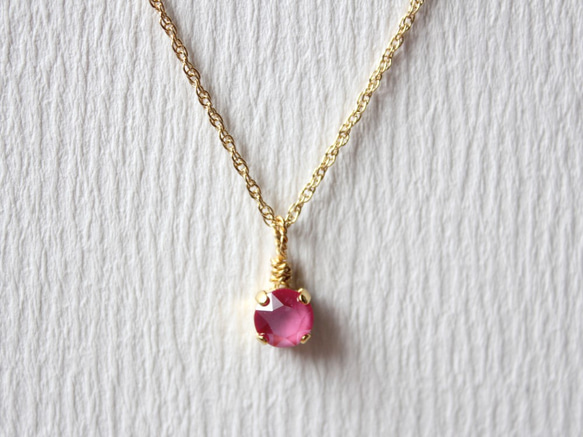 □スワロフスキー ネックレス□クリスタルピオニーピンク gold6