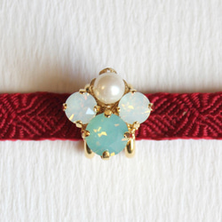 ●帯留 bijou●Pacific opal 1枚目の画像