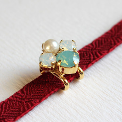 ●帯留 bijou●Pacific opal 2枚目の画像