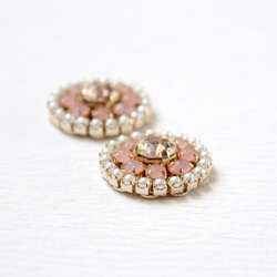 ■イヤリング・ピアス biju■peal flower Pink 3枚目の画像