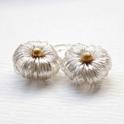 ■wire flower ピアス■silver925 2枚目の画像