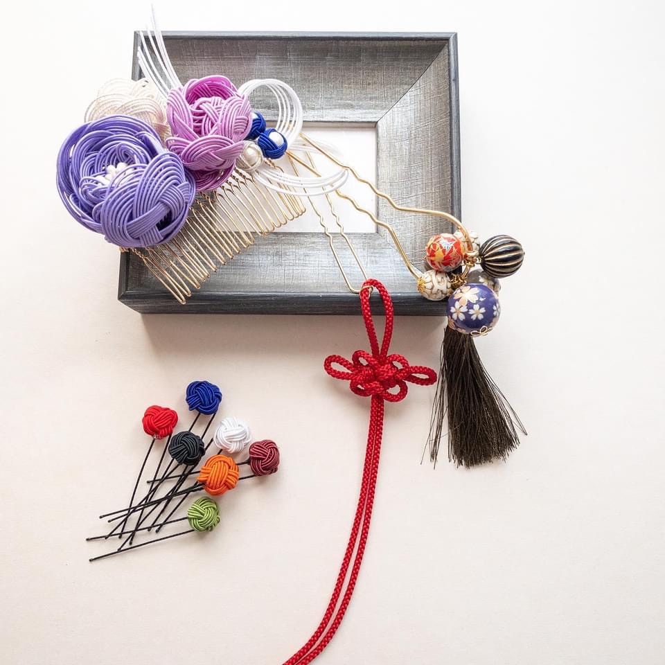 knot 髪飾り　-dress-