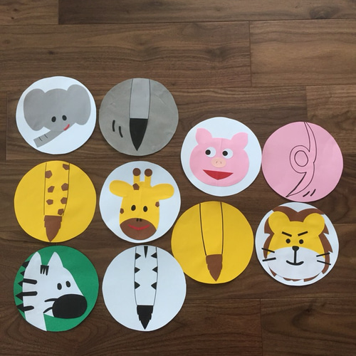 ペープサート【オーダー受付中】だれのしっぽ？ 雑貨・その他 handmade 