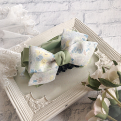 ベッツィ♡リバティリボン バンスクリップ バレッタ＊ハンドメイド ベッツィ♡リバティリボン バンスクリップ バレッタ＊ハンドメイド