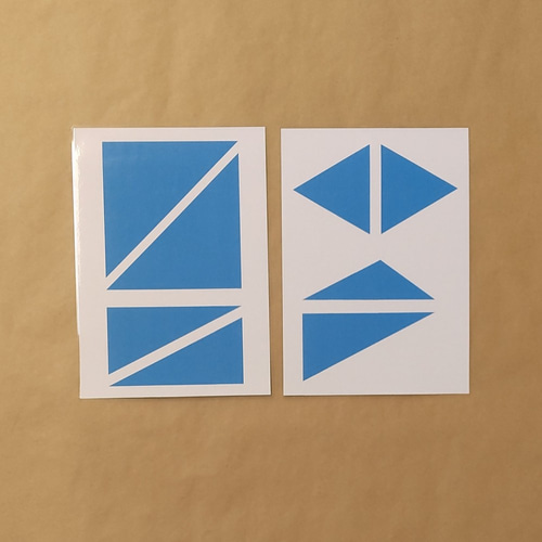 構成三角形☆モンテッソーリの感覚教育 雑貨・その他 Seedling