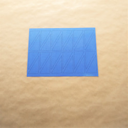 12枚の青い三角形（小さめ）★モンテッソーリの感覚教育 2枚目の画像