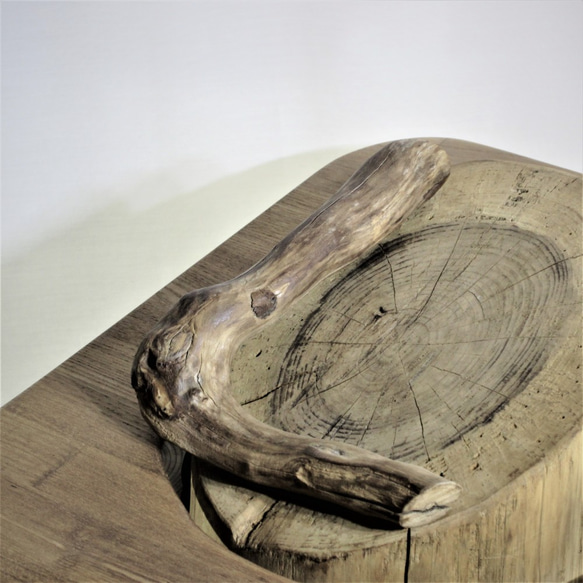流木丸太のサイドテーブル (AP-78) 8枚目の画像
