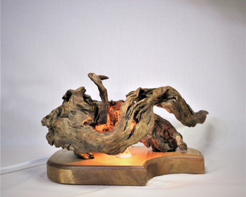 ☆Sale/30%Off 闇に光を演出する 流木間接照明オブジェ (NTR-72