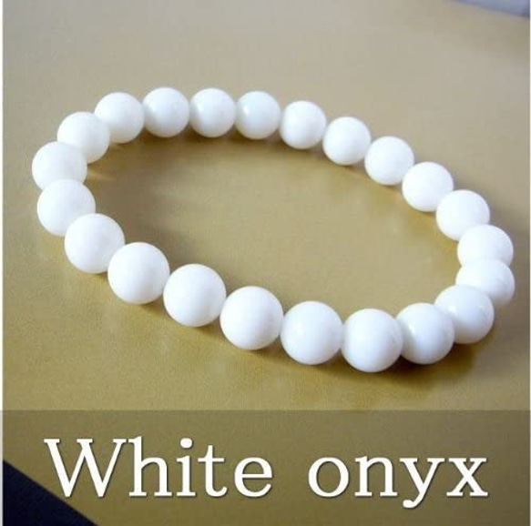 ホワイトオニキス 最高級品質純白10mm 幸運 富貴を呼び込む 158243778 5枚目の画像