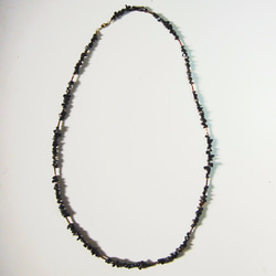 ブラック アゲート ネックレス　95センチ 高品質 天然石 AFFETTO collection メンズ・レディース 2枚目の画像