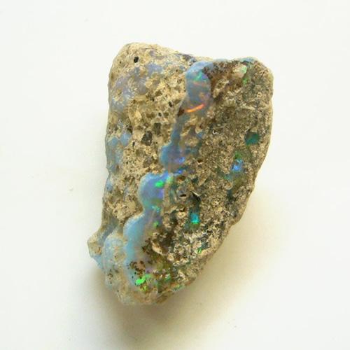 天然鉱物 オパール 母岩付き 原石 エチオピア産 天然 原石 遊色