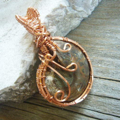 天然 アンモナイト アンティーク ペンダント ネックレス 2点 セット