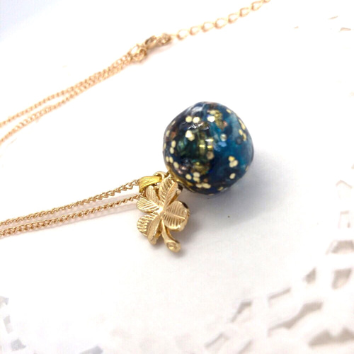 お守り 魔法 丸い実 かわいい 美 オルゴナイトネックレス 人気