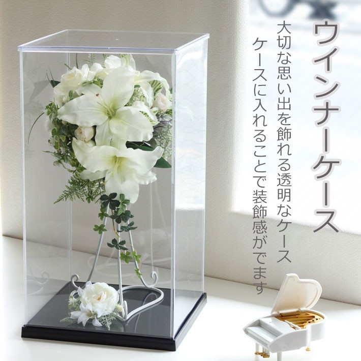 ブーケ 造花 ピュアピンクバイン ローズ 巻きバラ ホワイト 結婚式 海外挙式 前撮り 送料無料 B_0208