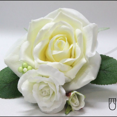 ブーケ ホワイト 造花 ウェディングブーケ アリス ラウンドブーケ