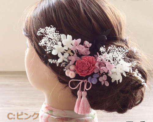 ビビッドカラー ヘアフラワー 0_5a38559a572f21535d8cb70c2f91