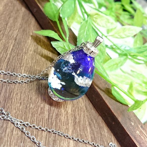 〖SALE〗幻想ノたまご　３９【レジン　ネックレス　キーホルダー　インテリア】 2枚目の画像