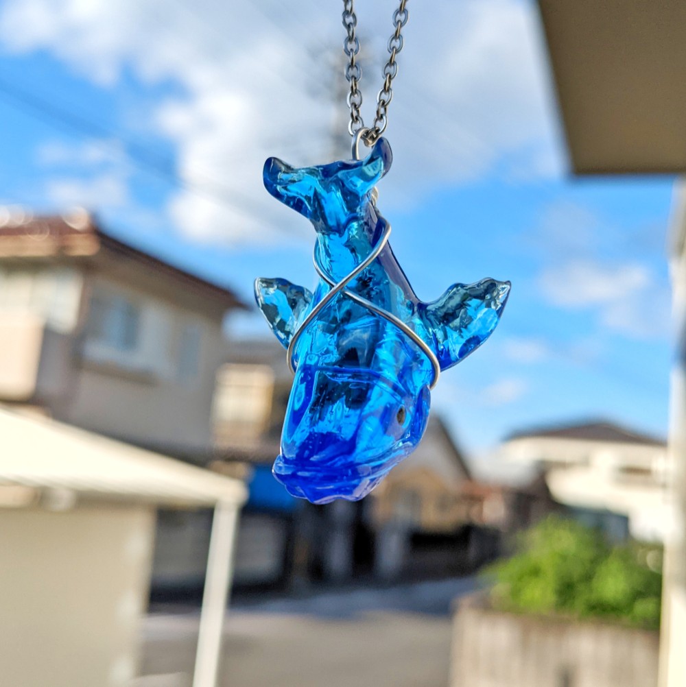 青鯨 【レジン ネックレス キーホルダー】 ネックレス