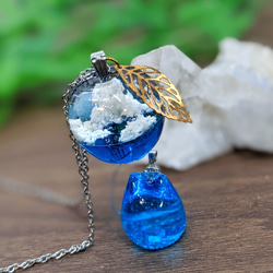 No.461 流星群 球体 ネックレス キーホルダー レジン アクセサリ