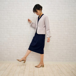 Morino Gakkou [Hare&#39;s Day 2-piece set] 一件夾克套裝 [Lavender Grey 第6張的照片