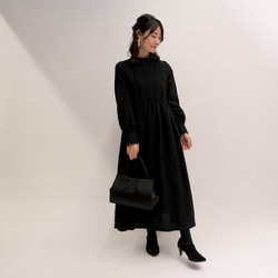 Morino Gakko 可愛黑色蕾絲連身連身裙 [黑色] 11/30 左右發貨，適合七五三入學典禮和畢業典禮、典禮場合 第15張的照片