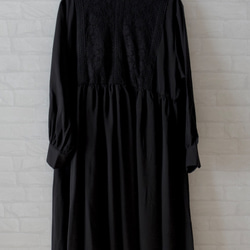 Morino Gakko 可愛黑色蕾絲連身連身裙 [黑色] 11/30 左右發貨，適合七五三入學典禮和畢業典禮、典禮場合 第10張的照片