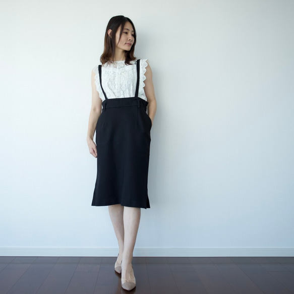 Mori no Gakkou Salopette 緊身裙 [黑色] 直筒緊身裙 / 11504280 / 第9張的照片
