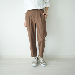 Morino Gakko M 碼寬鬆錐形褲 [棕色]/12087795/ 第1張的照片