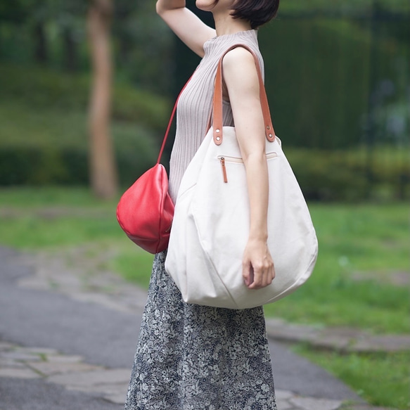 Morino Gakko ❤︎ 與兩個包搭配 ❤︎ 大手提包和小袋套裝（可選顏色） 第1張的照片
